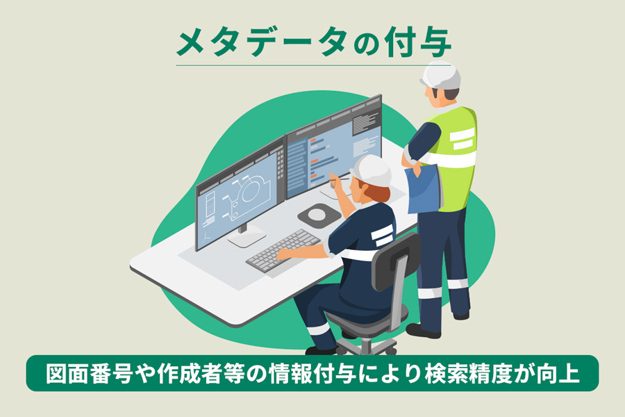 図面ファイルへのメタデータ付与
